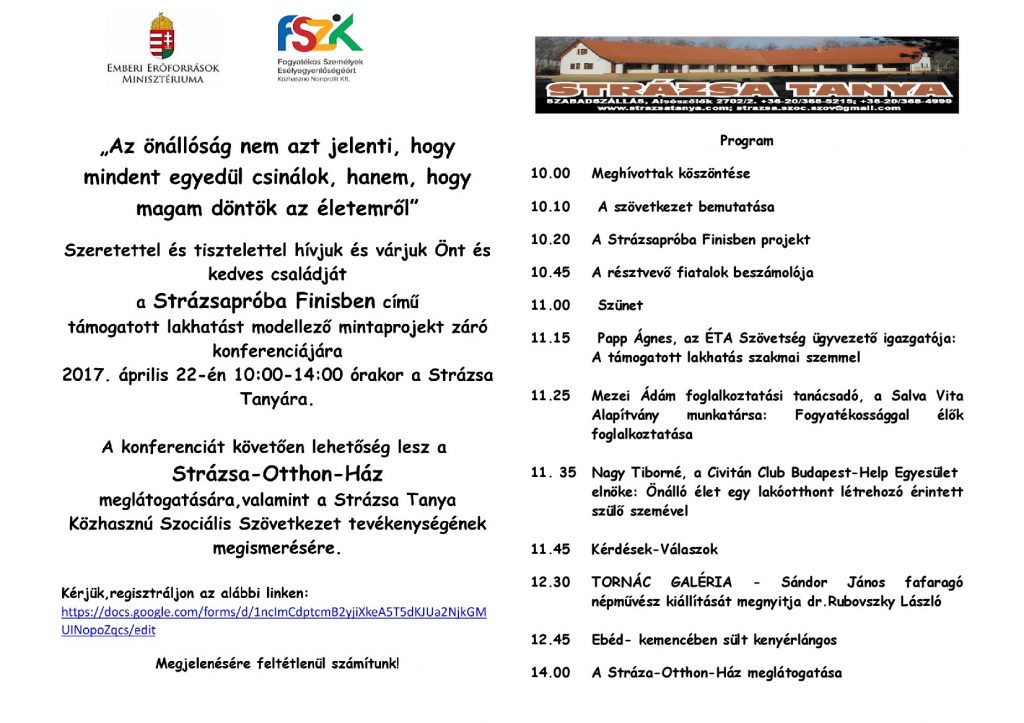 Strázsapróba finisben - projektzáró konferencia